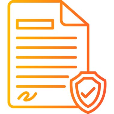 Sigortacılık. Web simgesi vektör illüstrasyonu