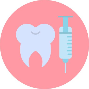 Diş. Web simgesi basit illüstrasyon