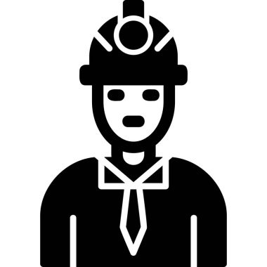 Yapı Yöneticisi basit simge, vektör illüstrasyonu