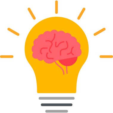 Fikir modern simgesi, vektör illüstrasyonu