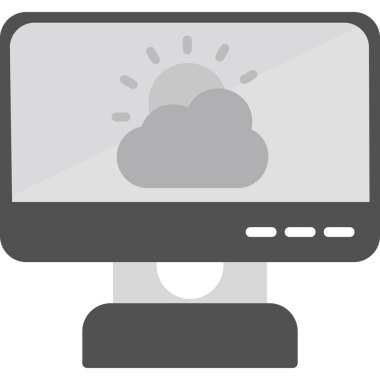 Hava durumu modern simgesi, vektör illüstrasyonu