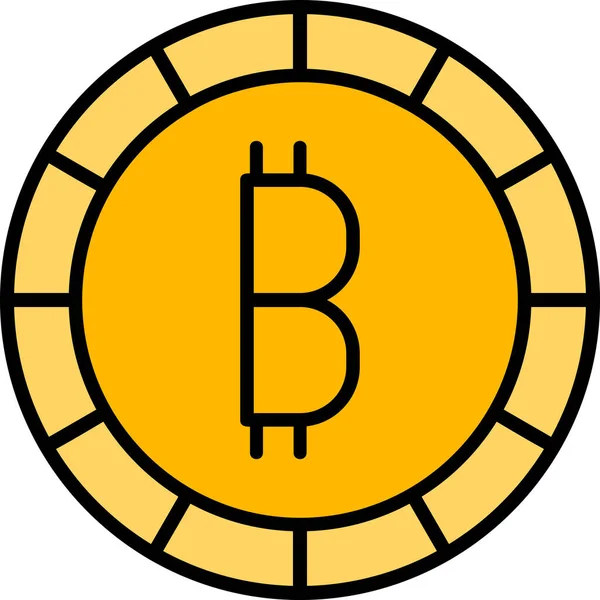 Bitcoin Exchange Иллюстрация Интернет Крипто Деньги — стоковый вектор