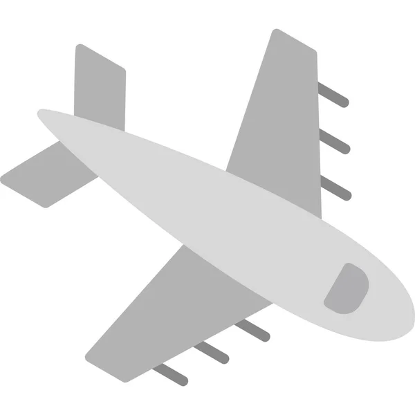 Flugzeug Web Symbol Einfache Illustration — Stockvektor