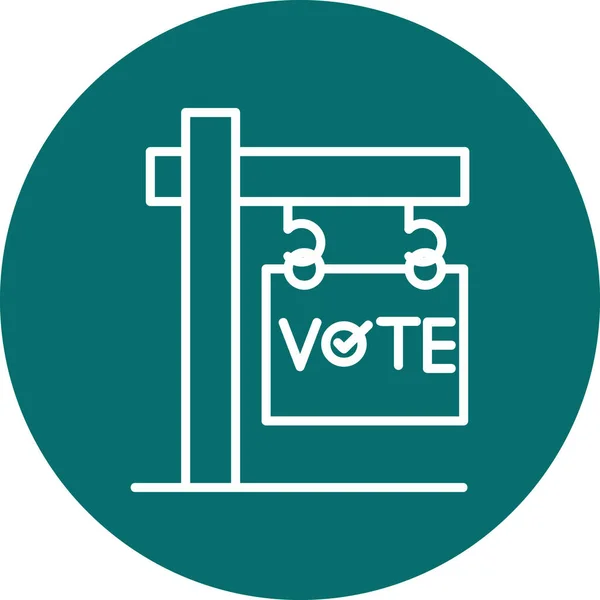 Icône Web Vote Illustration Simple — Image vectorielle