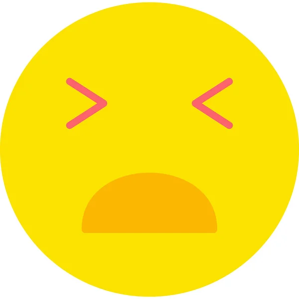 Émoji Visage Souffrance Dans Douleur Douleur Illustration — Image vectorielle