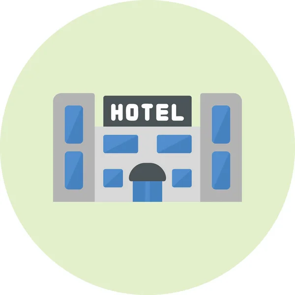 Hotel Modern Icon Vector Illustration — Stock vektor