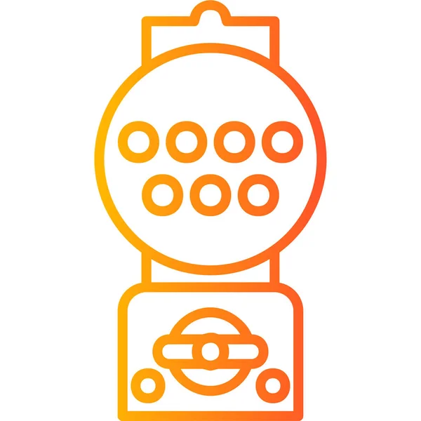 Gumball Machine Web Icon Simple Illustration — Stock Vector