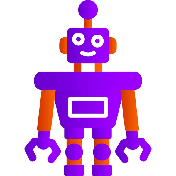 ロボット アイコン ベクトル図 — ストックベクタ