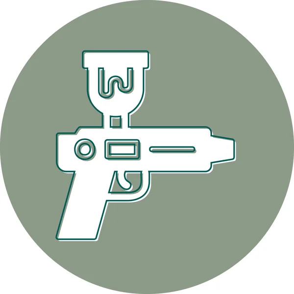 Vektor Illustration Web Ikone Der Spritzpistole — Stockvektor