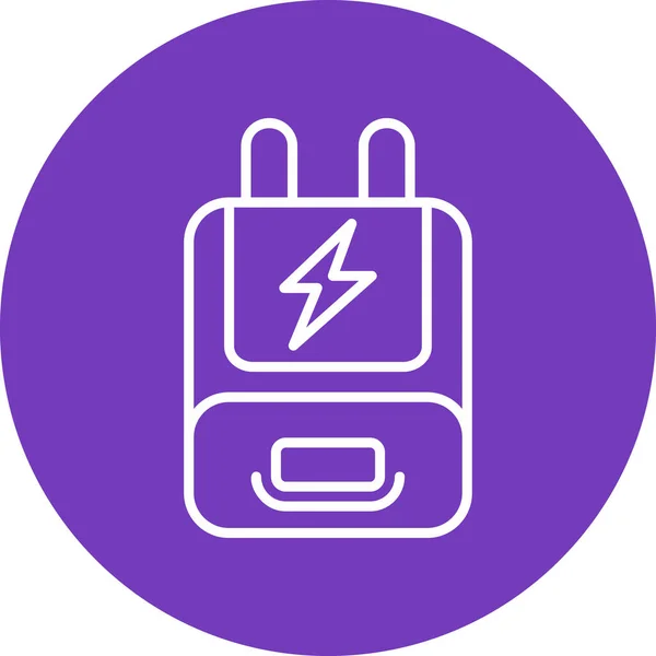 Adapter Web Einfache Icon Illustration — Stockvektor