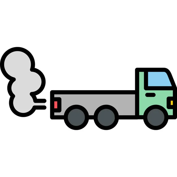 Pollution Web Icon Simple Design — Stock Vector