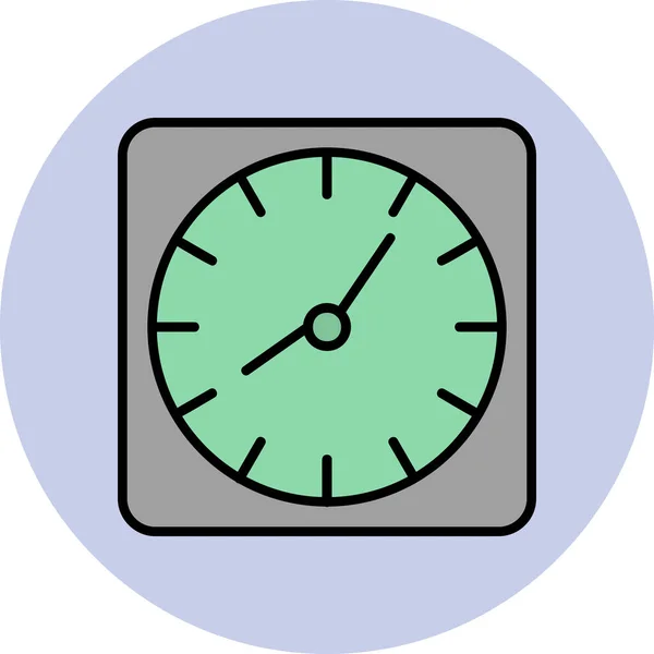 Reloj Pared Ilustración Digital Del Dispositivo Del Teléfono Inteligente — Archivo Imágenes Vectoriales