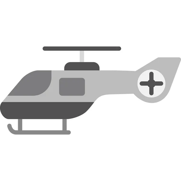 Hubschrauber Web Symbol Einfache Illustration — Stockvektor