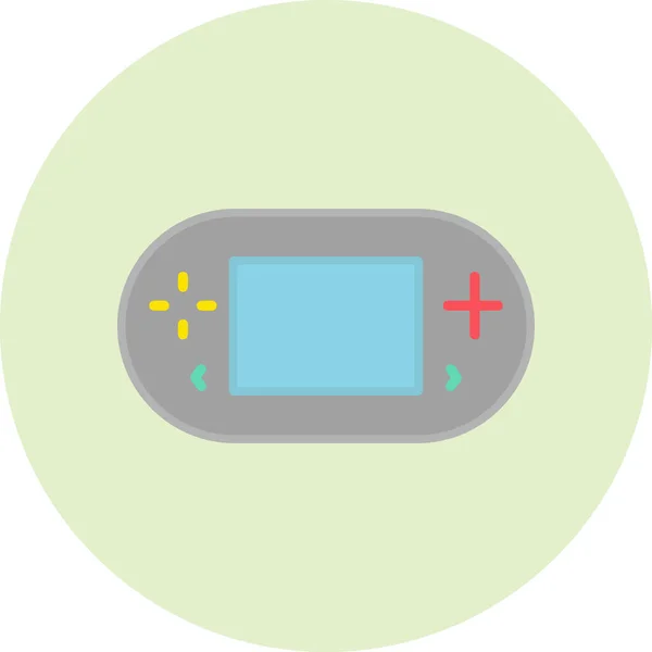 Spielkonsolen Ikone Web Einfache Illustration — Stockvektor