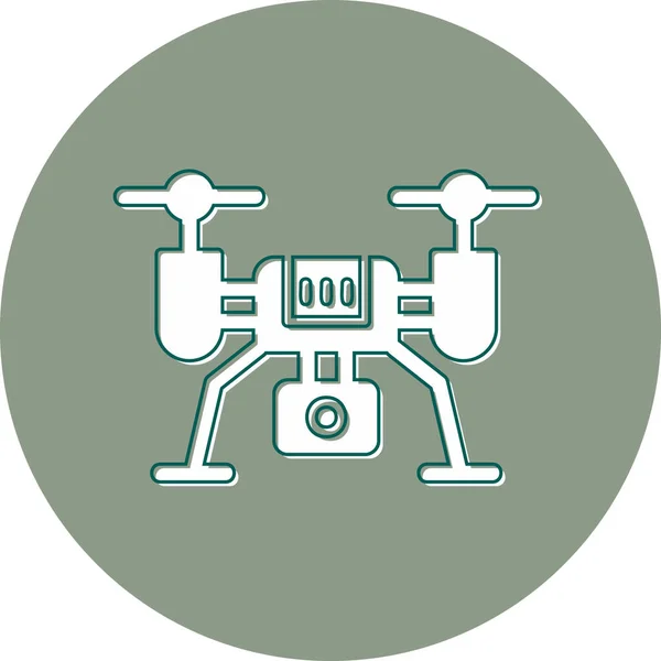 Drone Icon Vector Illustration Simple Design — Stock Vector