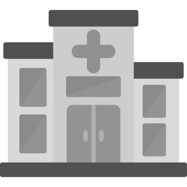 Больницу Веб Иконка Простой Дизайн — стоковый вектор