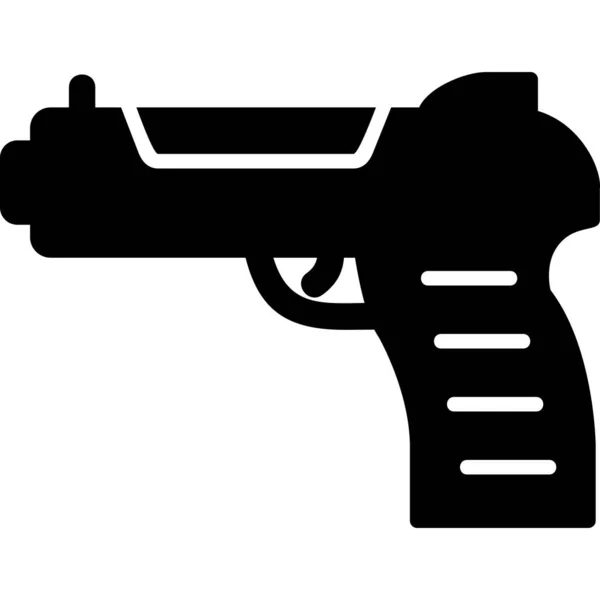 Pistola Pistola Icono Web Simple Icono Ilustración — Archivo Imágenes Vectoriales