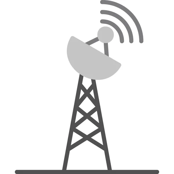 Anten Web Simgesi Basit Illüstrasyon — Stok Vektör