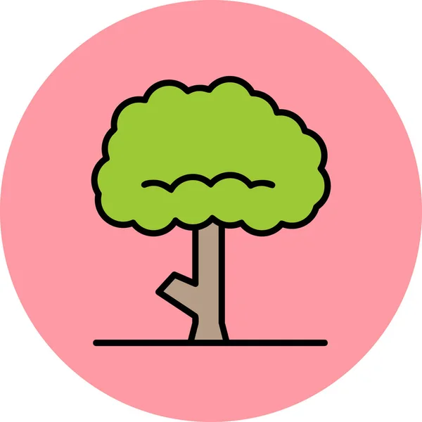 Baum Modernes Symbol Vektorillustration — Stockvektor