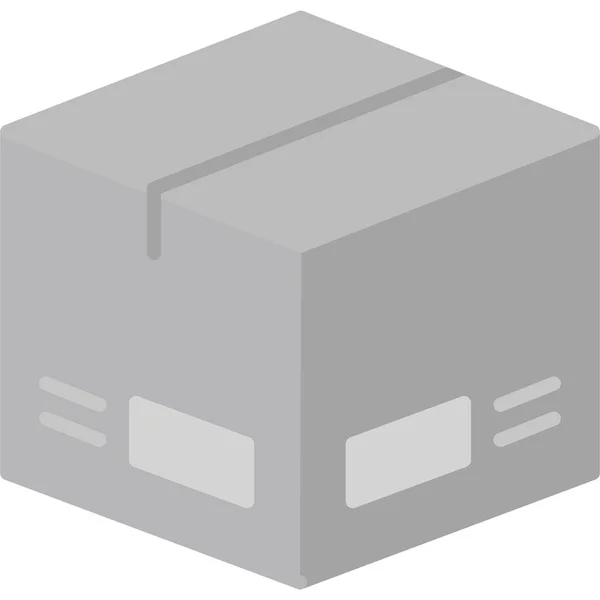 Caja Icono Web Ilustración Simple — Archivo Imágenes Vectoriales