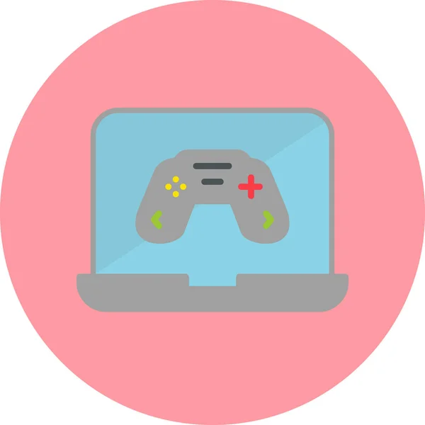 Icono Juego Línea Vector Ilustración — Archivo Imágenes Vectoriales