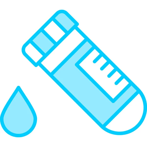 Illustrazione Vettoriale Dell Icona Della Provetta — Vettoriale Stock