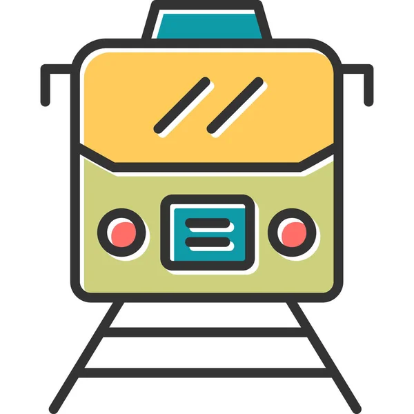 Train Modern Vector Icon Illustration — Stockvector