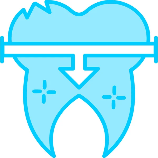 Icono Moderno Dental Ilustración Vectorial — Vector de stock