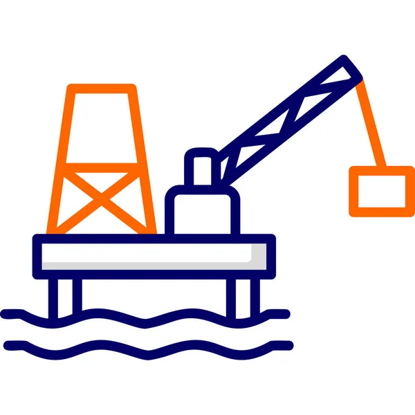 Minería Petróleo Diseño Simple — Archivo Imágenes Vectoriales