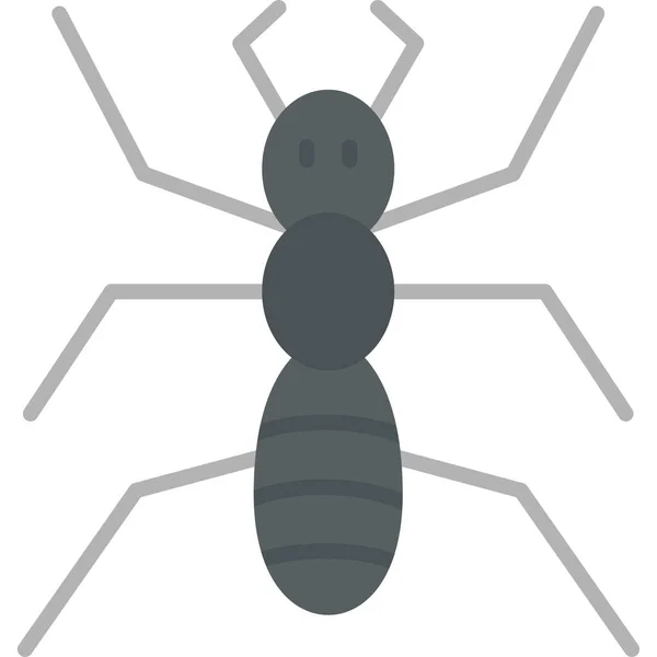 Ant Icono Web Ilustración Simple — Archivo Imágenes Vectoriales