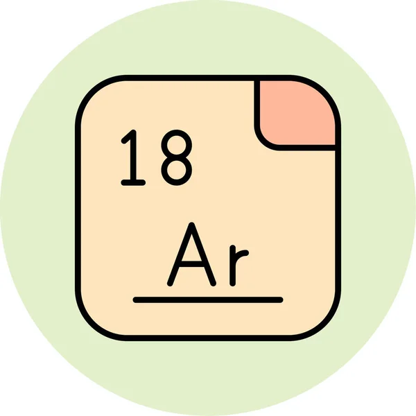 Illustration Vectorielle Icône Moderne Argon — Image vectorielle