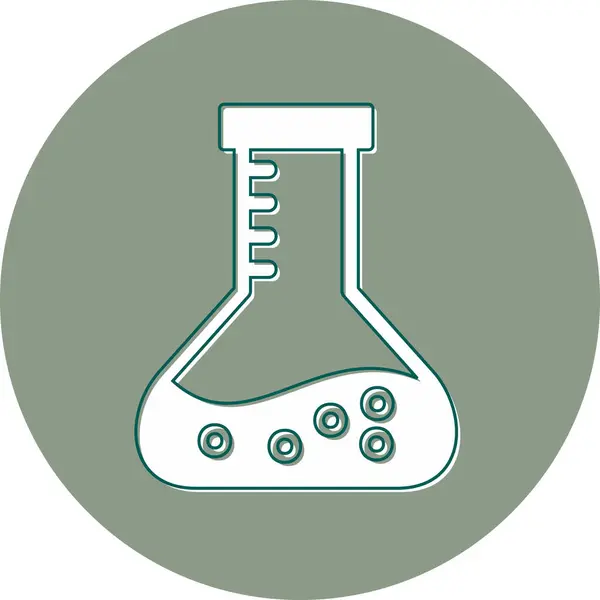 Хімічна Колба Веб Іконка Простий Дизайн — стоковий вектор