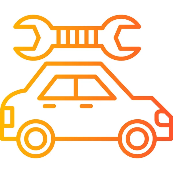 Современный Иконка Обслуживания Автомобилей Векторная Иллюстрация — стоковый вектор