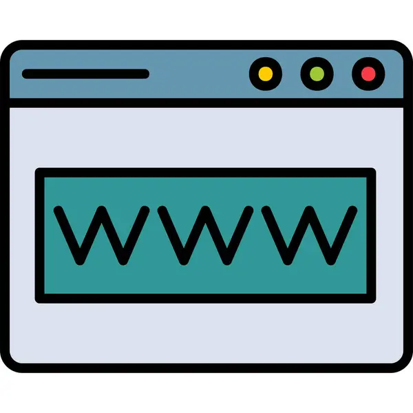 Www Internet Sida Browser Bakgrund — Stock vektor