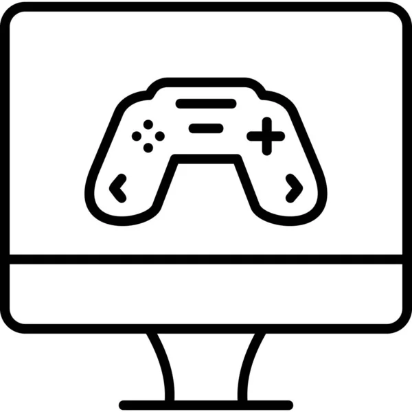 Gaming Icon Konzept Vektor Illustration — Stockvektor