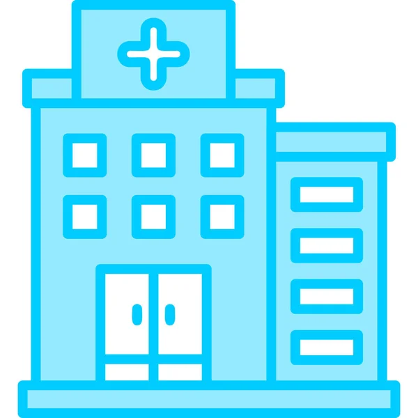 Νοσοκομείο Web Εικονίδιο Απλό Σχεδιασμό — Διανυσματικό Αρχείο