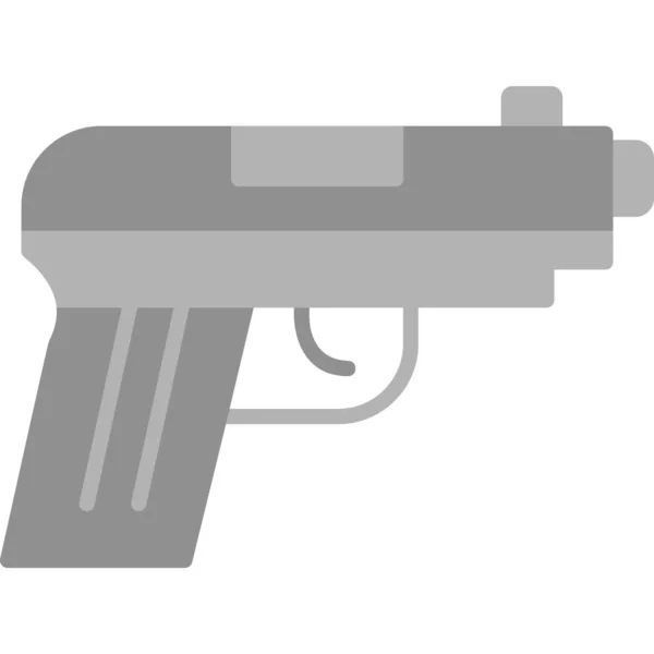 Pistol Pistol Ikon Webben Enkel Ikon Illustration — Stock vektor