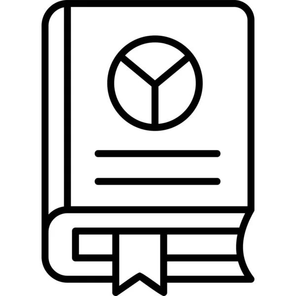 Icono Del Libro Ilustración Diseño Moderno — Vector de stock