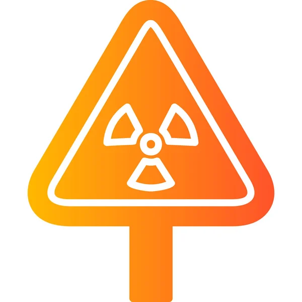 Illustration Icon Radiation — Stock Vector