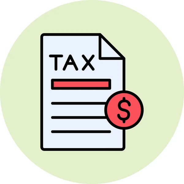 Icon Vektor Abbildung Zur Steuerzahlung — Stockvektor