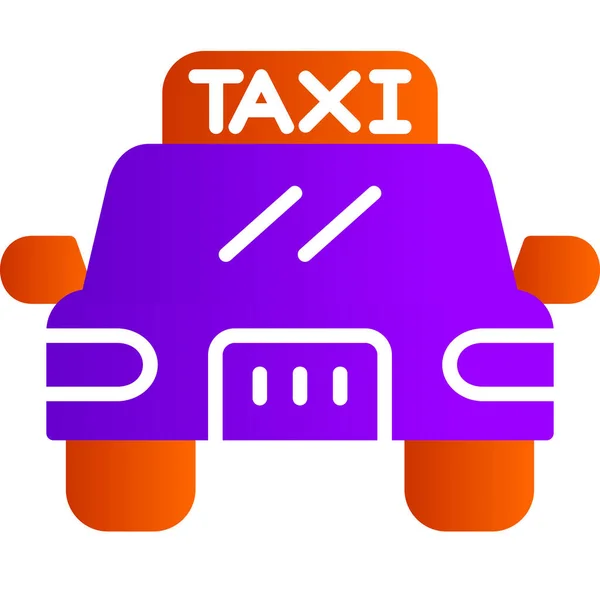 Taxi Car Icon Simple Illustration Transport Vector Symbol Web — Stock Vector