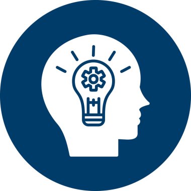 Fikir modern simgesi, vektör illüstrasyonu