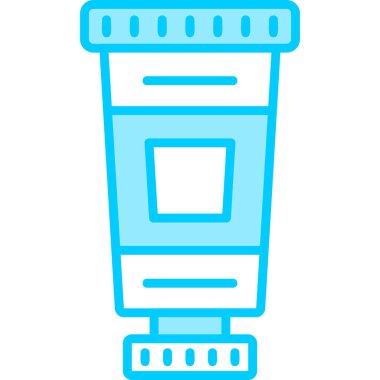 Yağlı boya modern simge, vektör illüstrasyonu