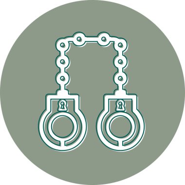 kelepçe ikon vektör illüstrasyonu