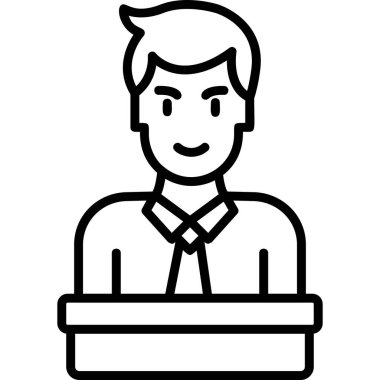 Makine simgesi, modern tasarım illüstrasyonu