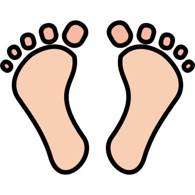 Digital Footprint. web icon simple design