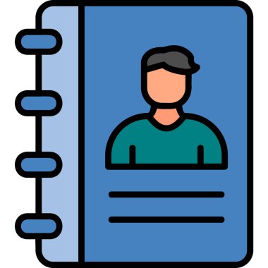 simple icon for web page, Contact Address Book, Address 