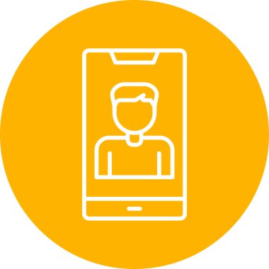 Smartphone Simgesi, vektör illüstrasyonu