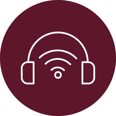 Çevrimiçi yayın. Web simgesi basit tasarım