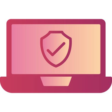 Bilgisayar. Web simgesi basit illüstrasyon